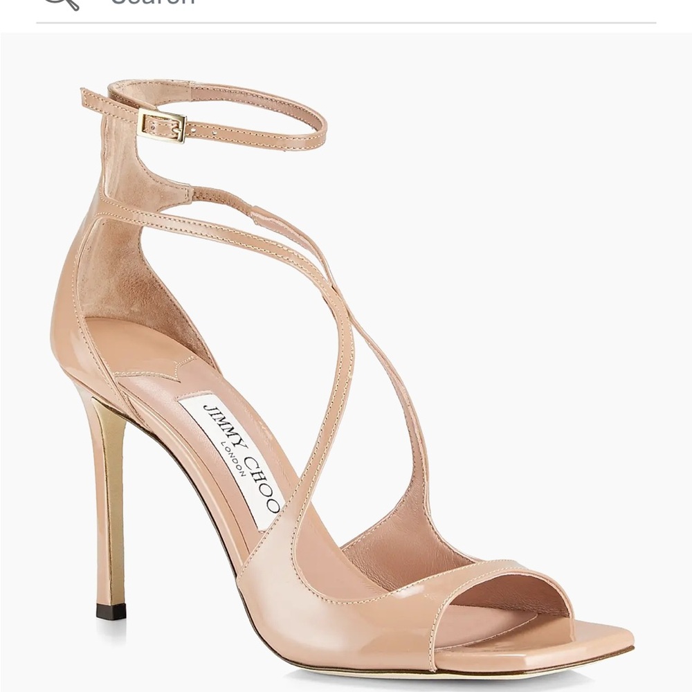 Jimmy Choo Lance Nude Strappy Heels Authentic